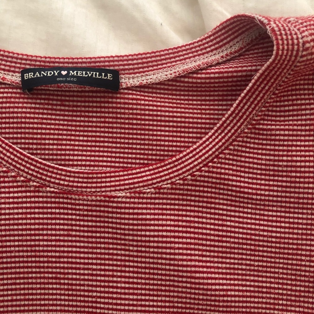 Red stripped brandy t shirt